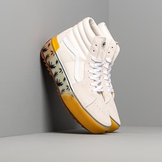 Men s shoes Vans Sk8 Hi Stacked LX Suede Canvas Beige Footshop