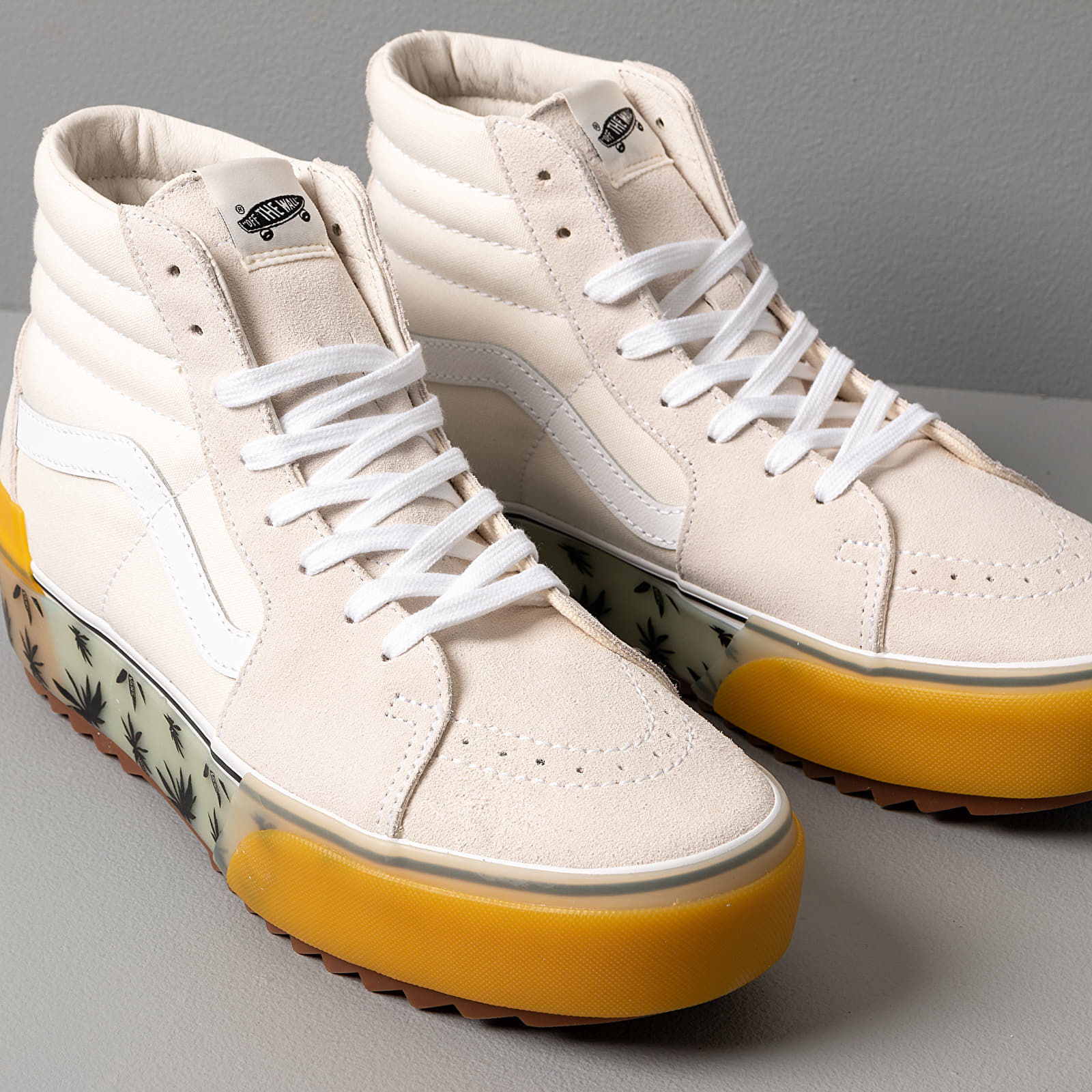 Zapatillas Hombre Vans Sk8 Hi Stacked LX Suede Canvas Beige