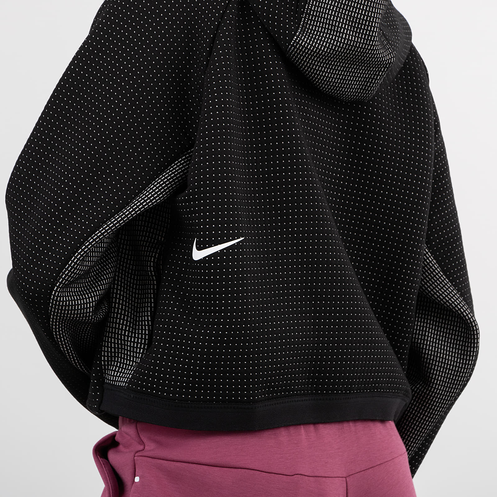 Hupparit ja collegepaidat Nike Sportswear City Ready Tech Fleece Eng Fullzip Hoodie Black/ White