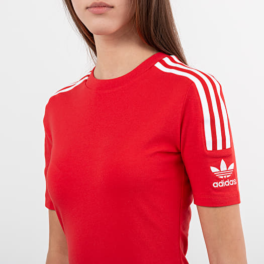 Adidas red shirts hot sale