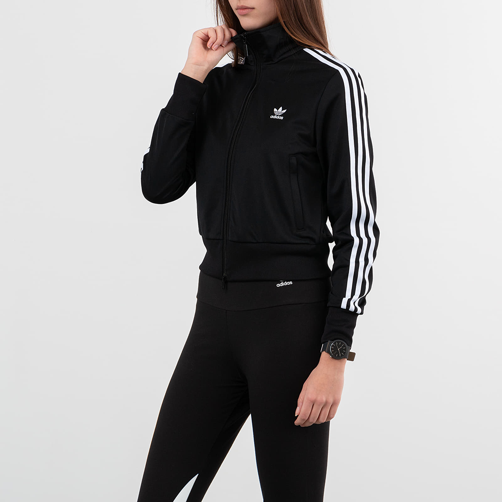 Hoodies and sweatshirts adidas Firebird Track Top Black/ White