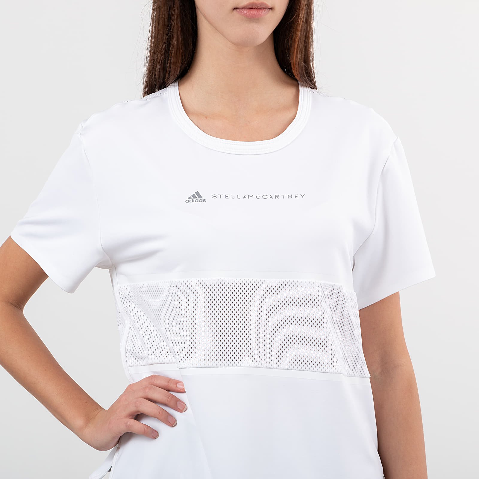 Marškinėliai adidas x Stella McCartney Run Loose Tee White