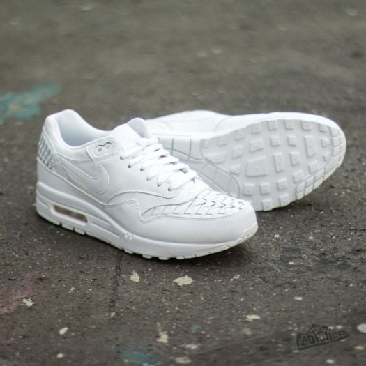 Nike air max 1 hotsell white woven