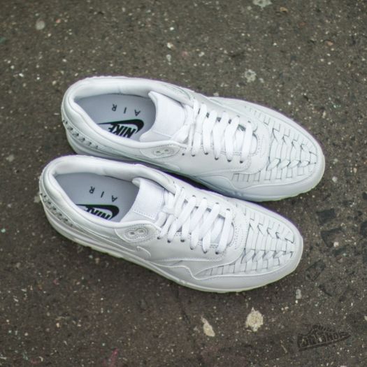 Nike air max 1 woven white best sale