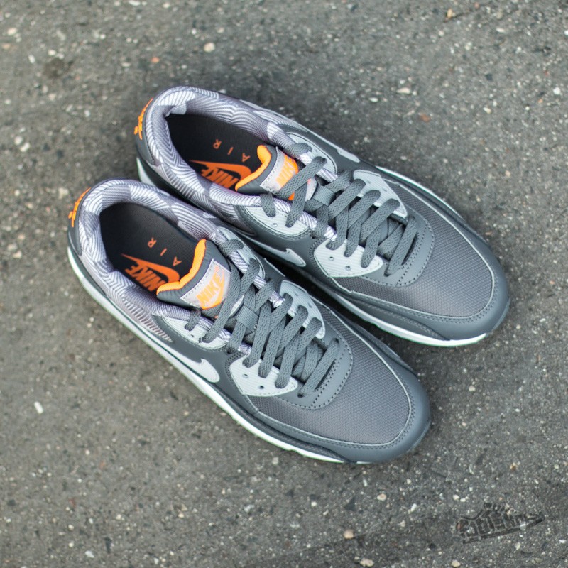 Herenschoenen Nike Air Max 90 Print Dark Grey/ Wolf Grey- White- Total Orange
