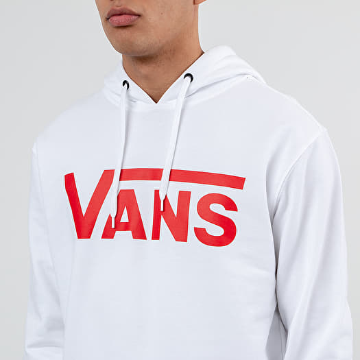 Vans red and white hoodie sale