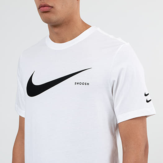 T shirts Nike Sportswear Swoosh Hybrid Tee White Black Footshop