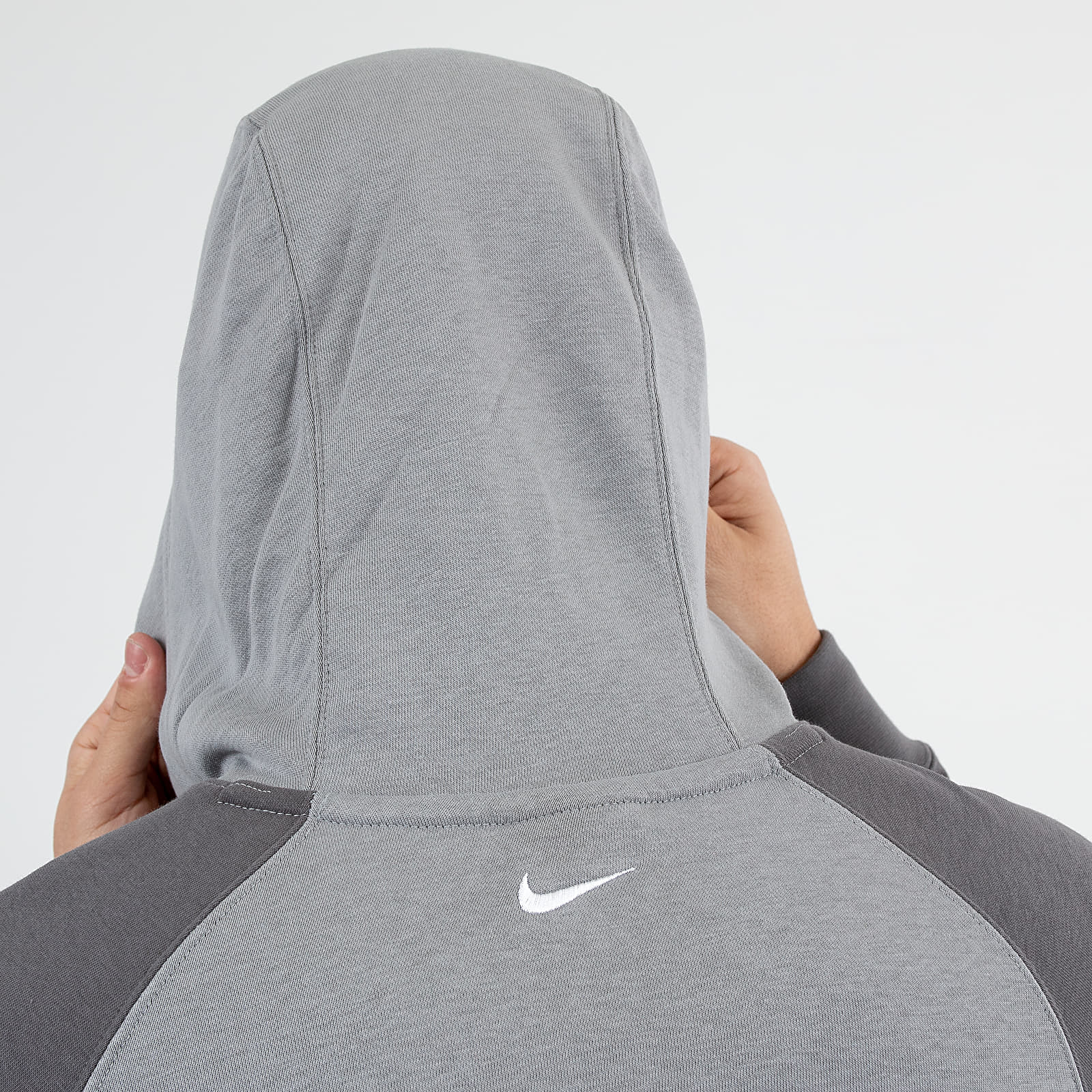 Hettegensere og sweatshirts Nike Sportswear Swoosh Pullover FT Hoodie Particle Grey/ Iron Grey/ White