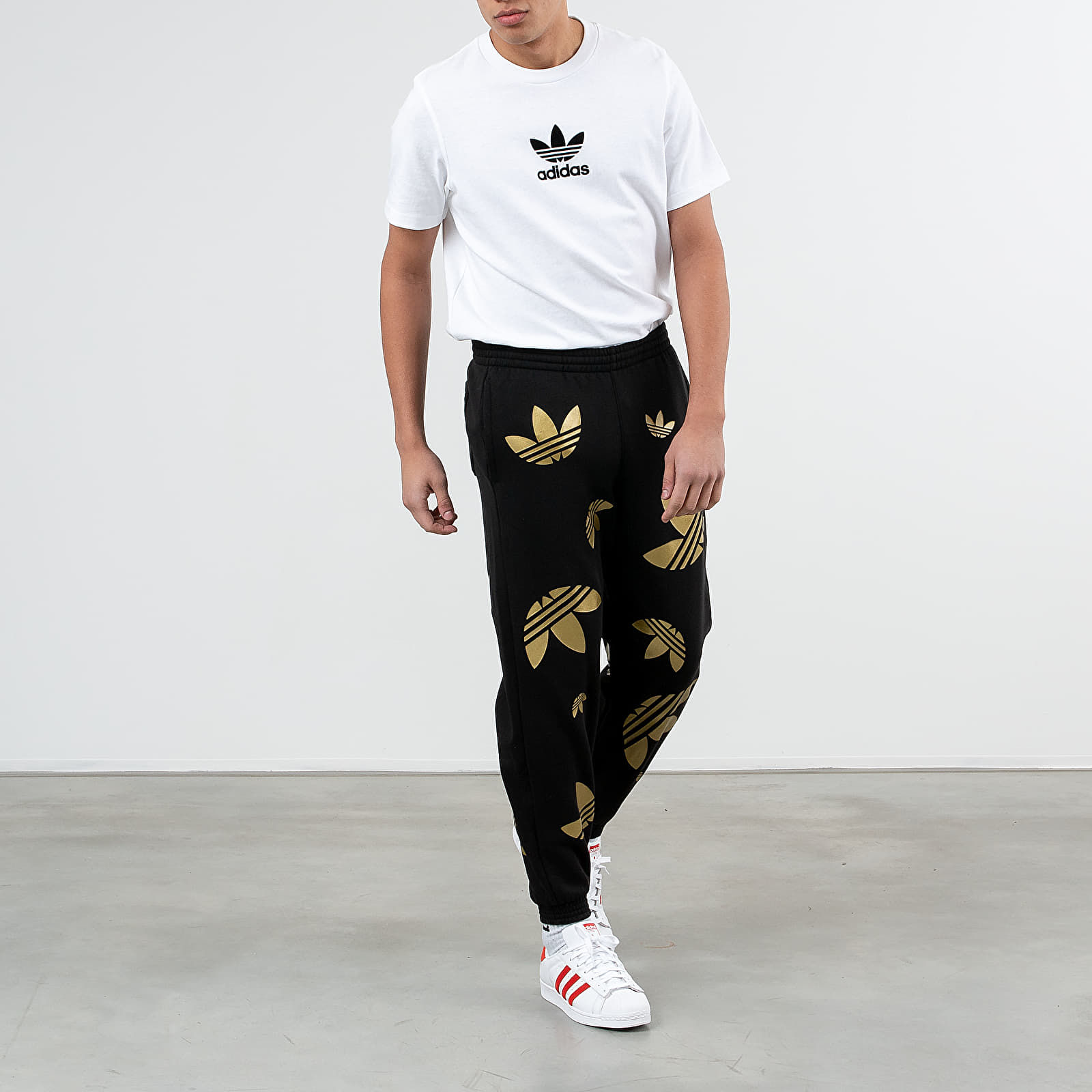 Adidas originals metallic joggers sale