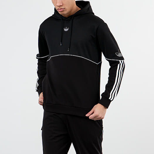 Hoodies and sweatshirts adidas Outline Hoodie Black Footshop