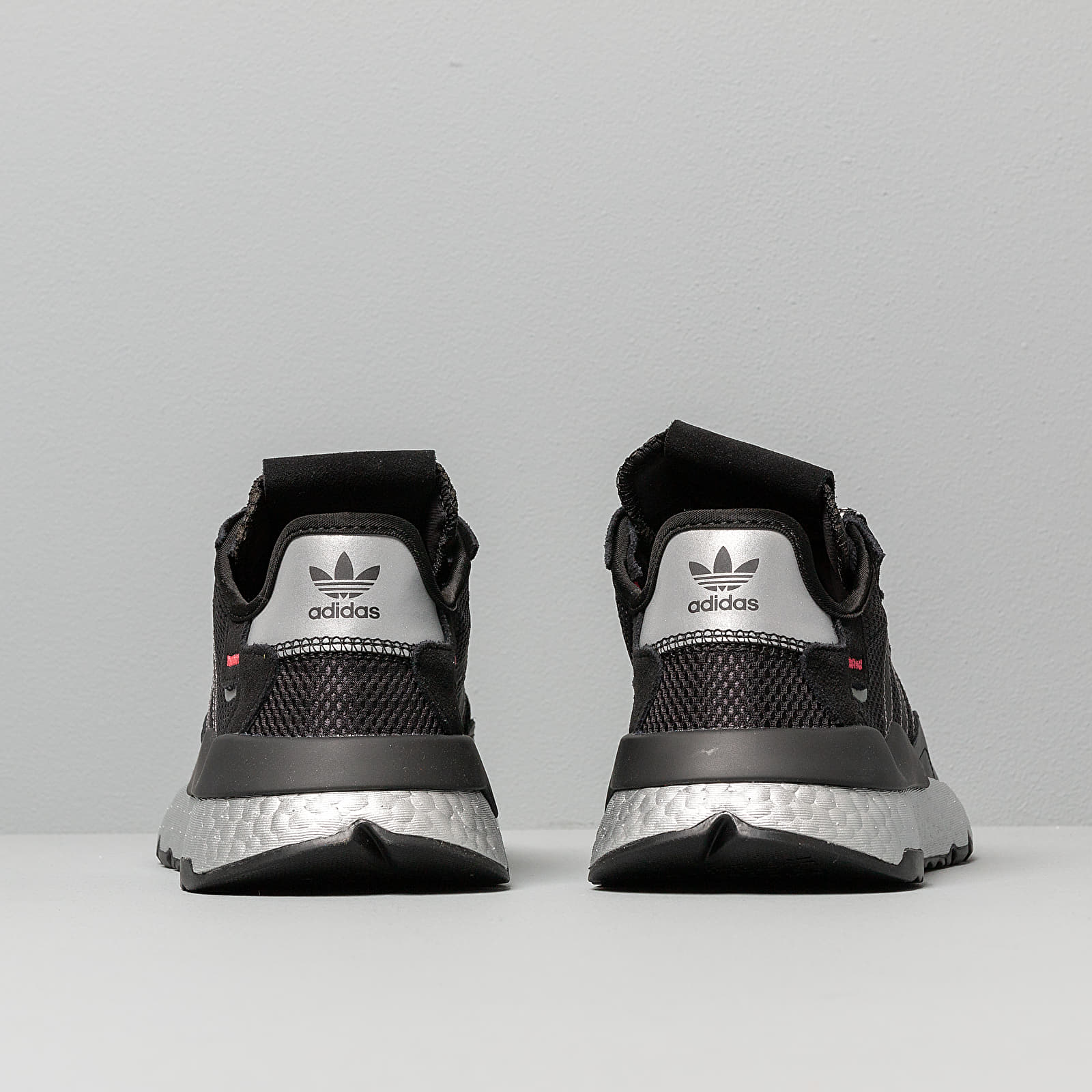 Women's shoes adidas Nite Jogger W Core Black/ Shock Red/ Silver Metalic