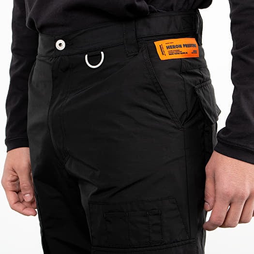 Pants and jeans HERON PRESTON Cargo Pants Black/ Orange