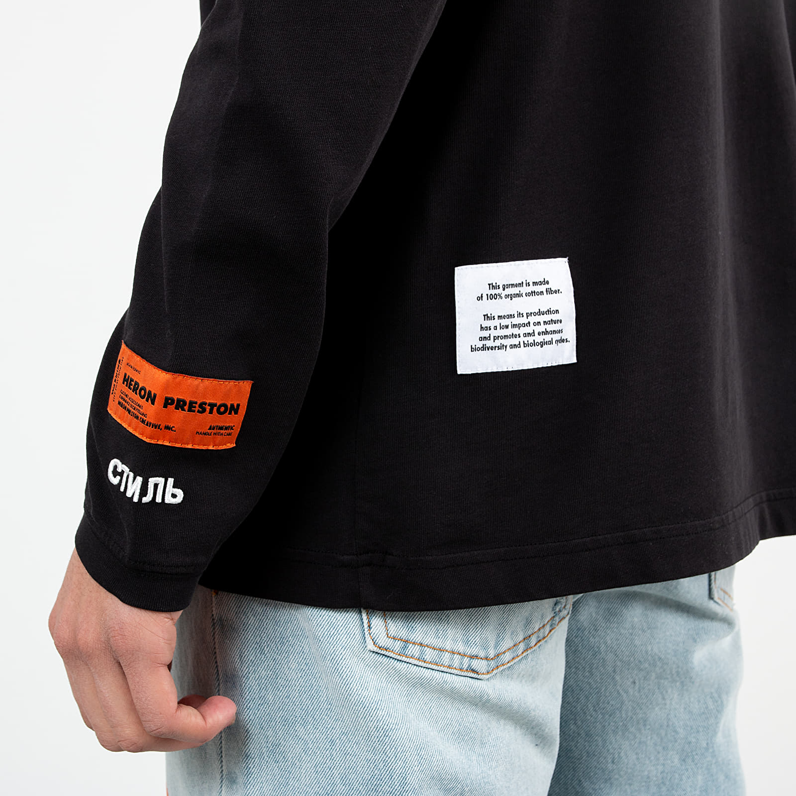 T-shirts HERON PRESTON Original Turtleneck Black/ White