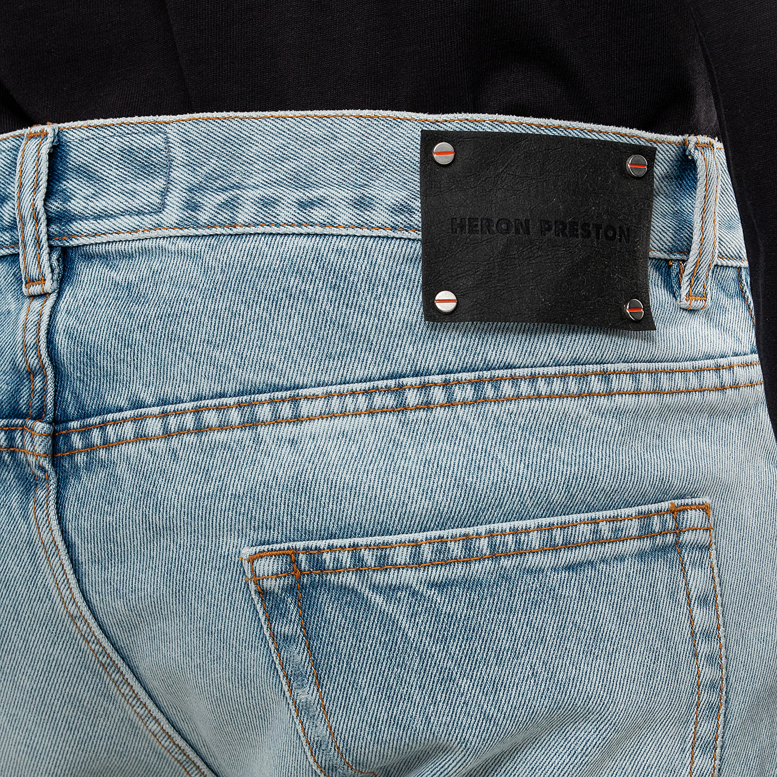 Nohavice HERON PRESTON 5 Pockets Denim Pants Vintage Wash Blue