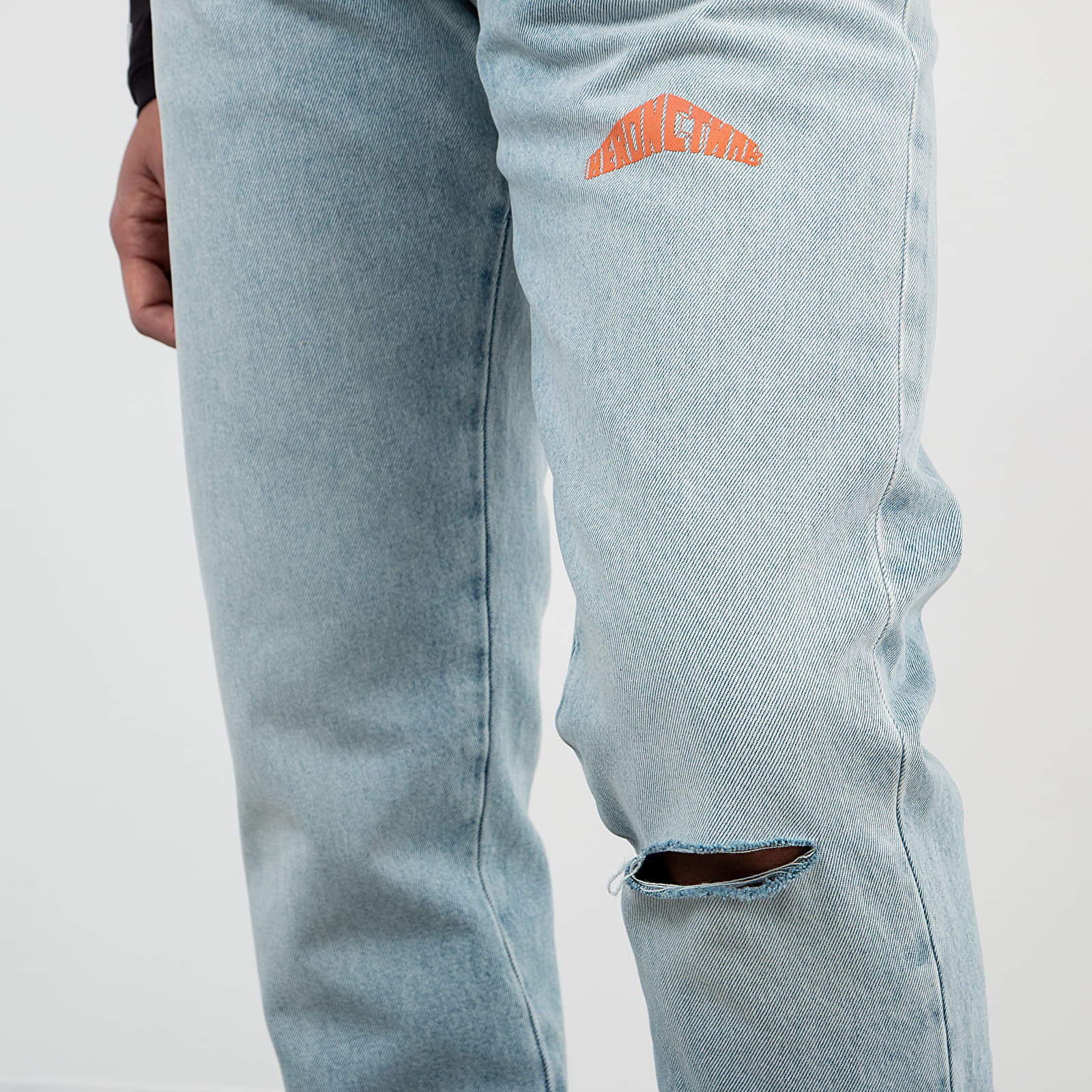 Nohavice HERON PRESTON 5 Pockets Denim Pants Vintage Wash Blue