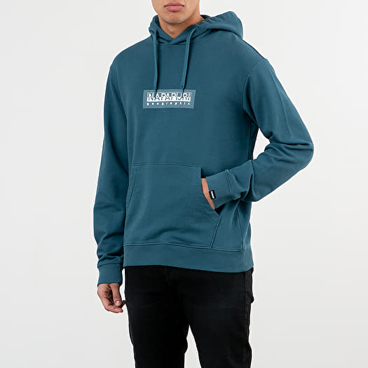 Blue napapijri hoodie on sale
