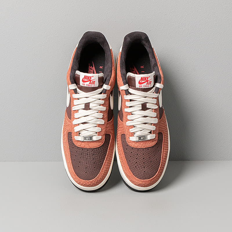 Nike Air Force 1 Premium Red Bark/ Sail-Earth-University Red