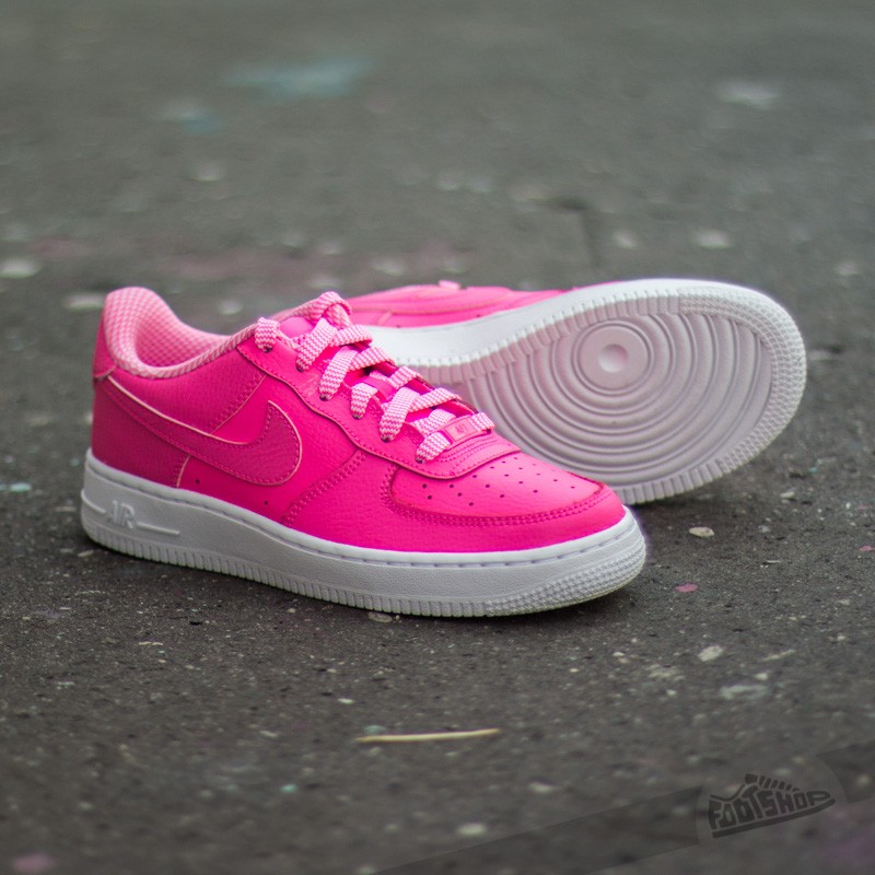 Dámské tenisky a boty Nike Air Force 1 (GS) Pink Powder/ Pink Powder-White
