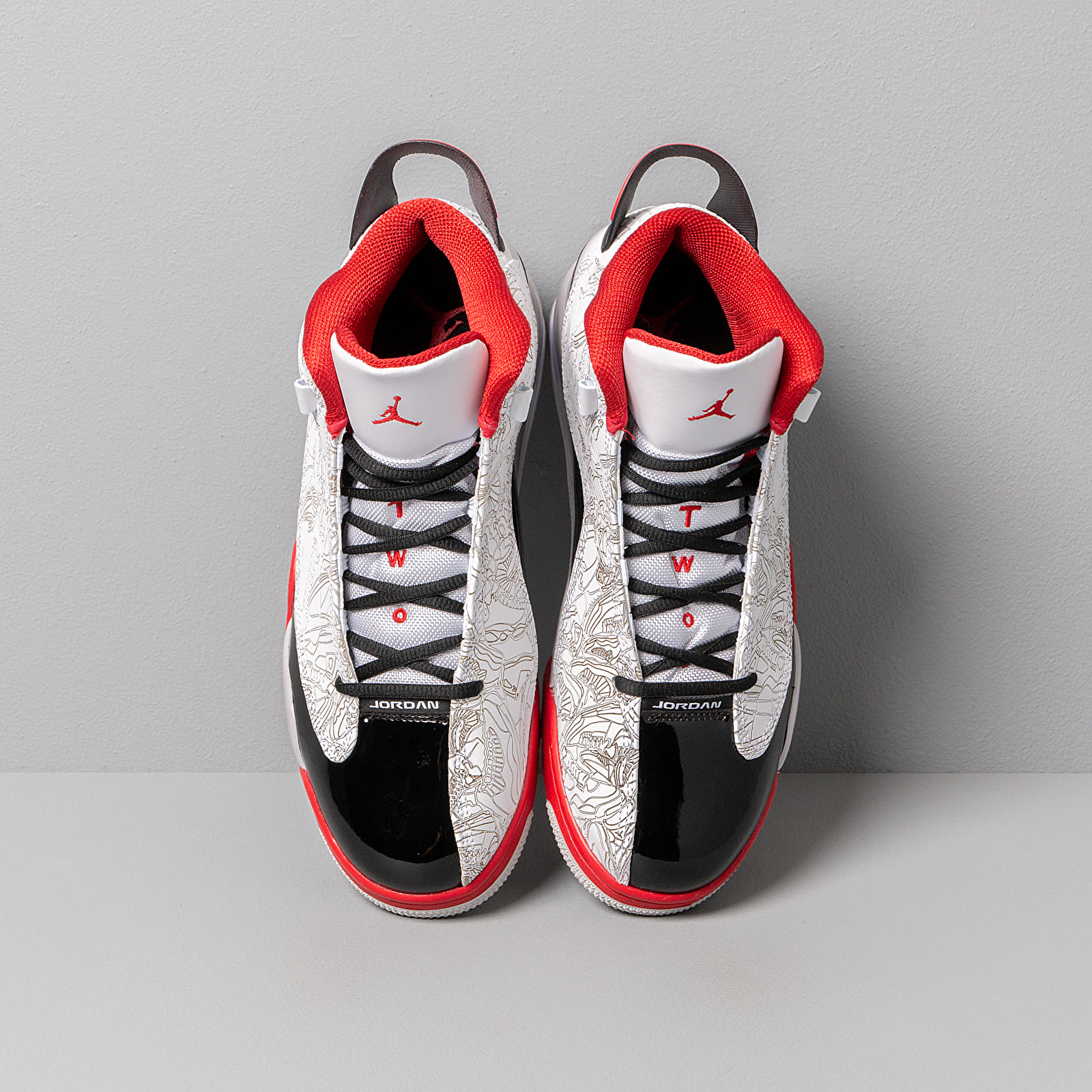 Încălțăminte și sneakerși pentru bărbați Air Jordan Dub Zero White/ Black-Varsity Red-Neutral Grey