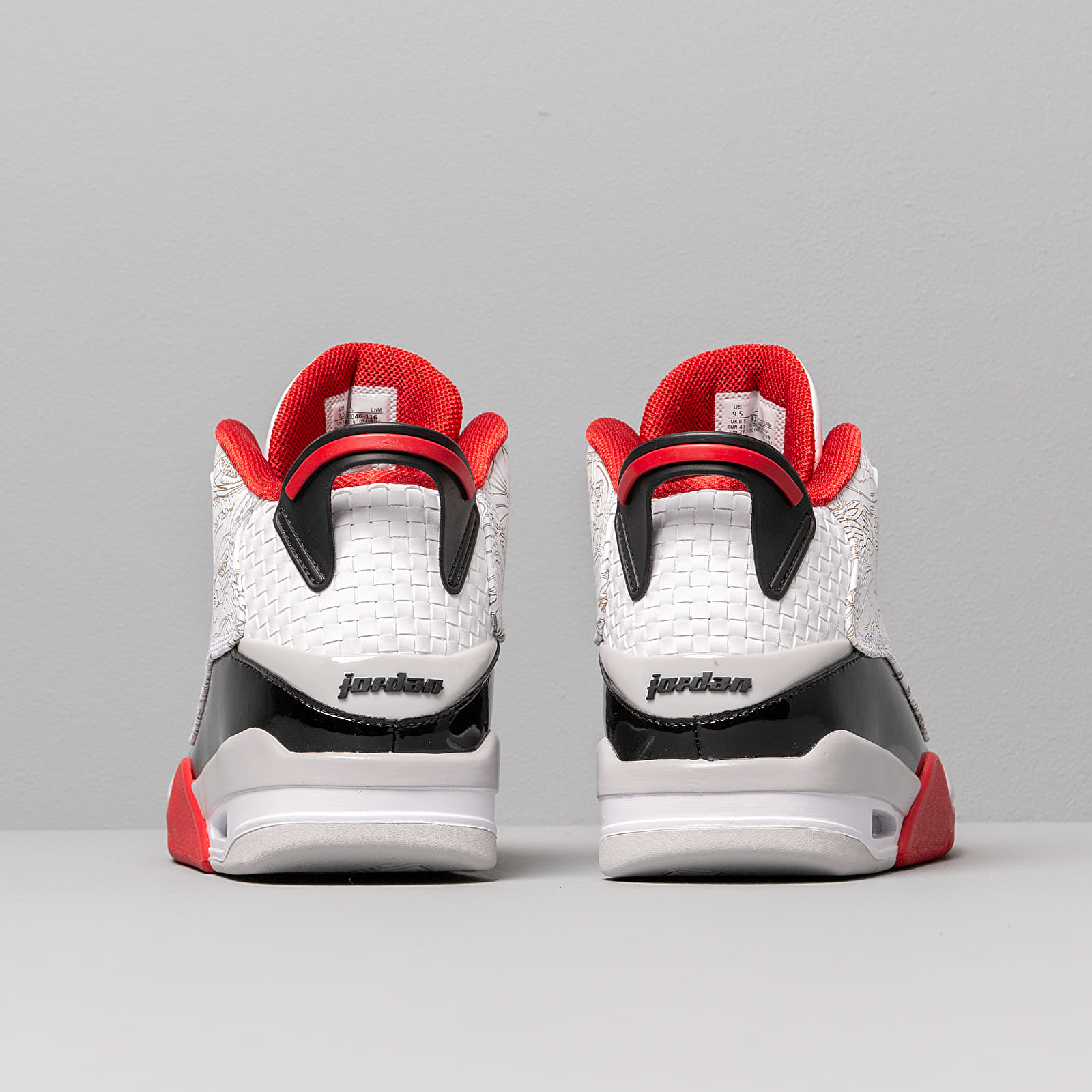 Încălțăminte și sneakerși pentru bărbați Air Jordan Dub Zero White/ Black-Varsity Red-Neutral Grey