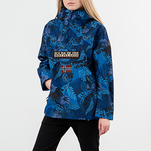 Jackets Napapijri Rainforest Jacket Blue Foliage Footshop