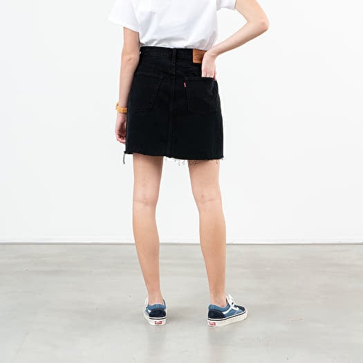 Levi's deconstructed deals skirt black