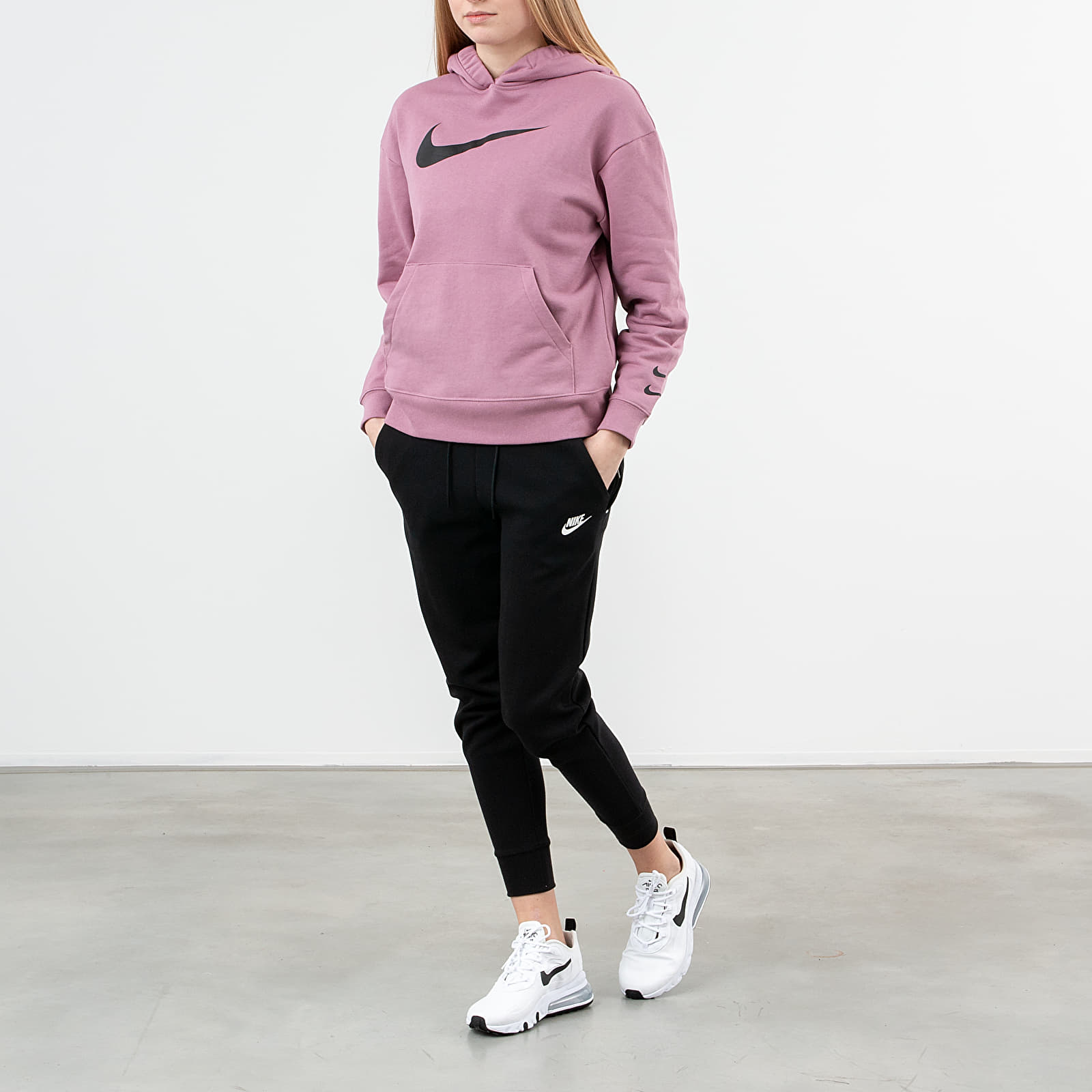 Hoodies and sweatshirts Nike Sportswear Swoosh Ft Hoodie Plum Dust