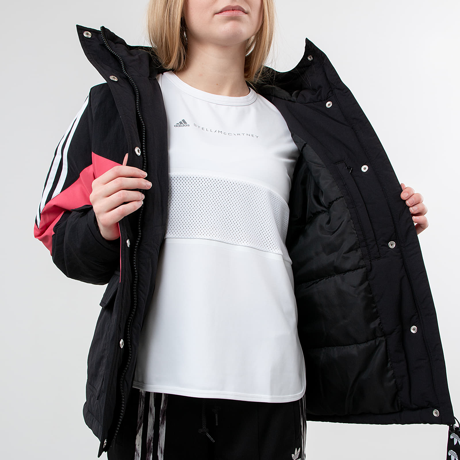 Jakker adidas Iconic Winter Jacket Black/ Craft Pink/ White