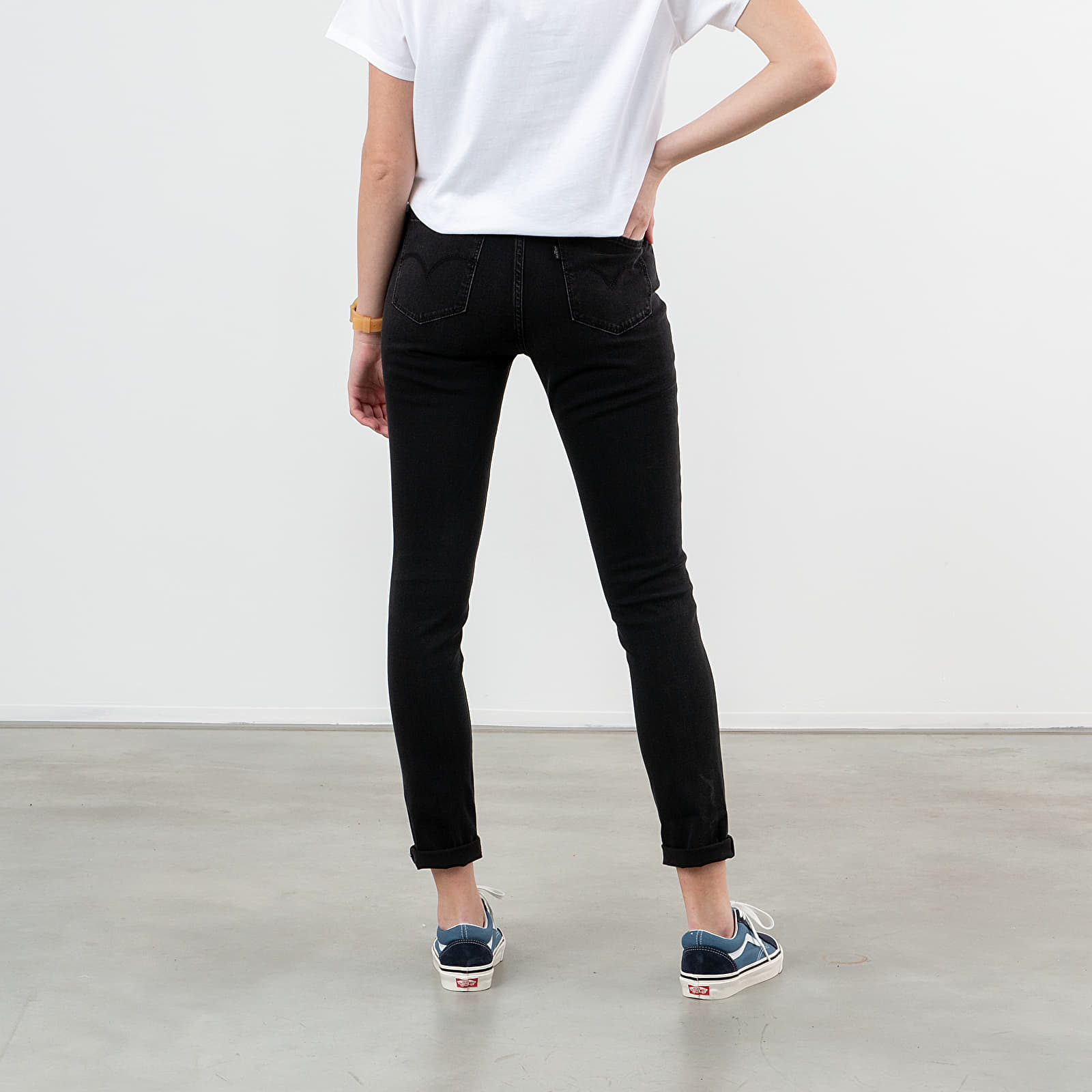 Nadrágok Levi's® High Waisted Skinny Jeans Shady Acres/ Black