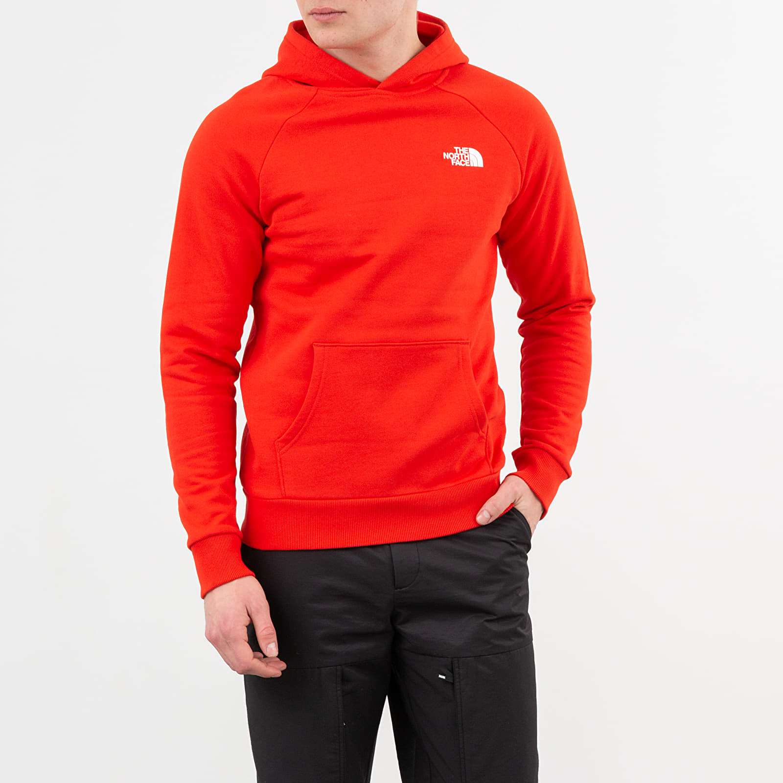 Hanorace The North Face Raglan Red Box Hoodie Fiery Red