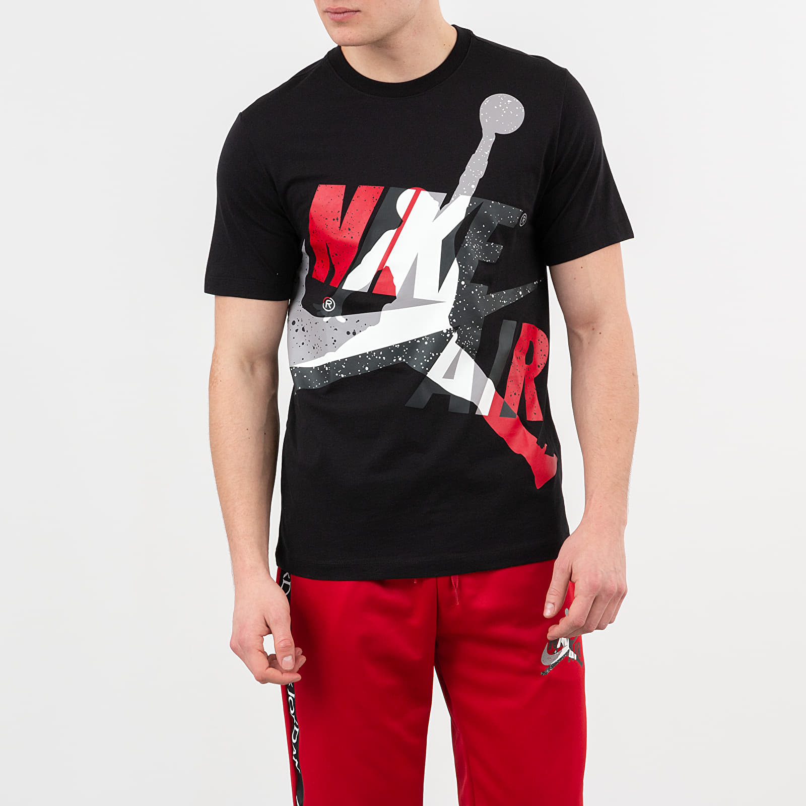 T-shirts Jordan Jumpman Classics Tee Black/ White/ Gym Red