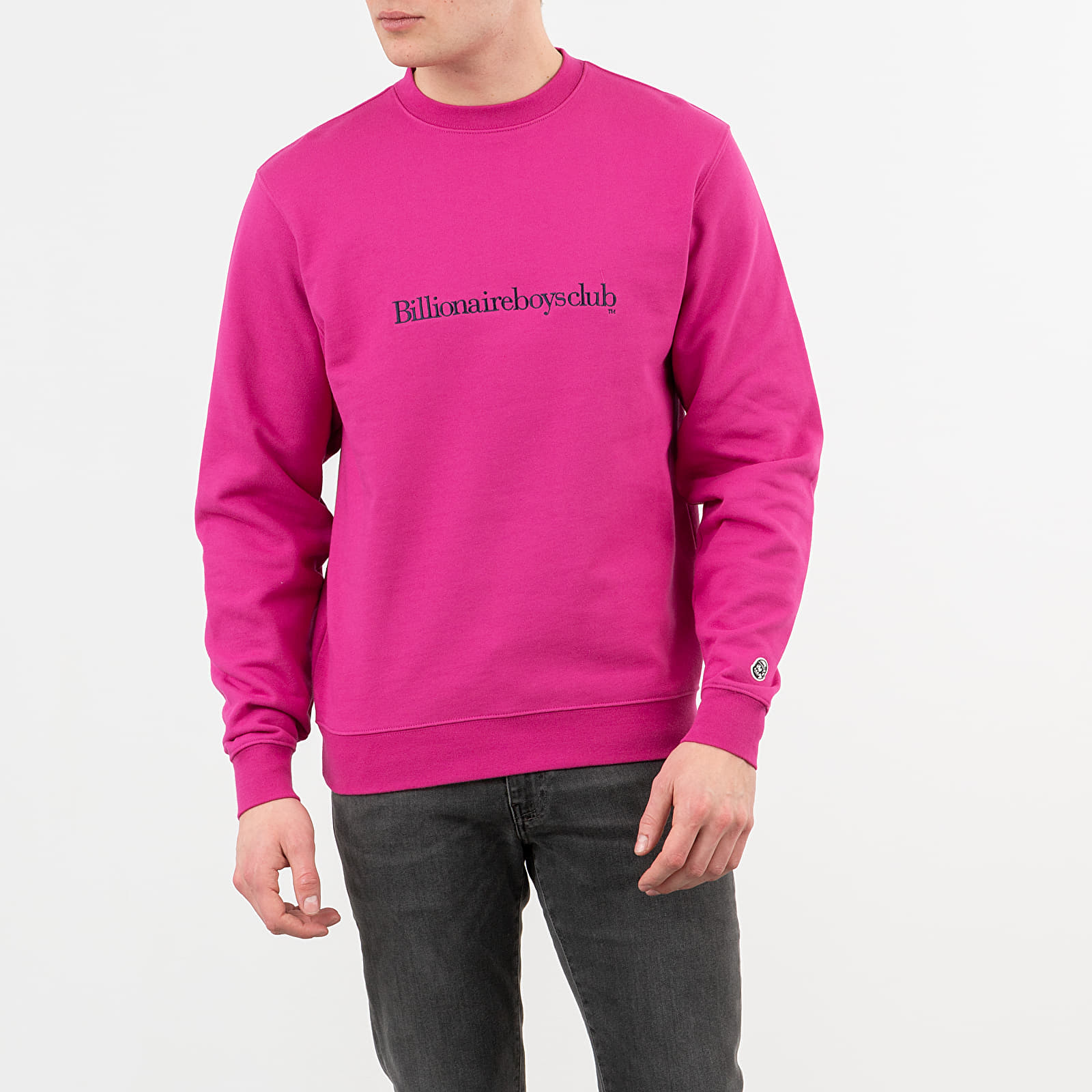 Bluzy Billionaire Boys Club Embroidered Logo Crewneck Pink