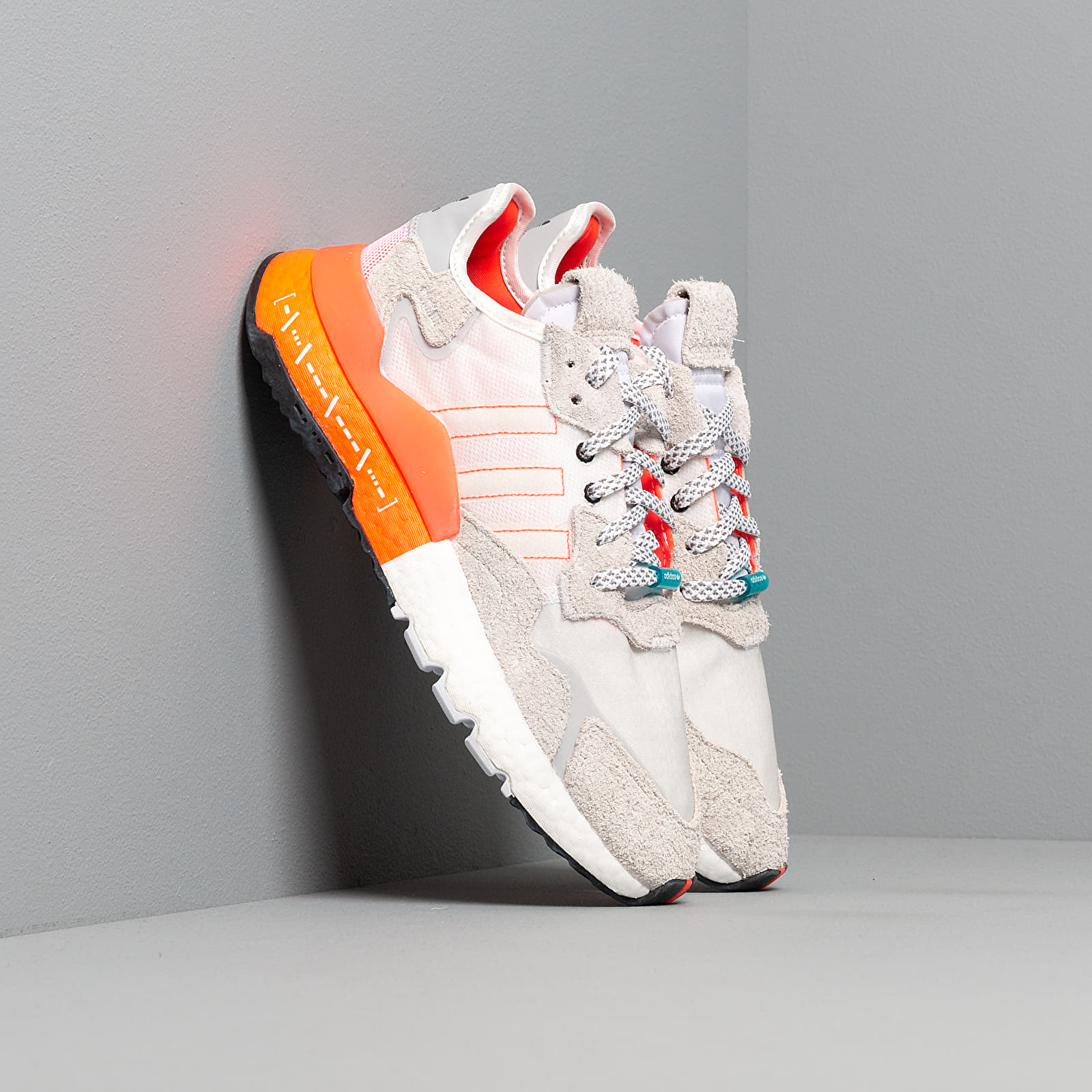 Men s shoes adidas Nite Jogger Ftwr White Solar Red Crystal White Footshop