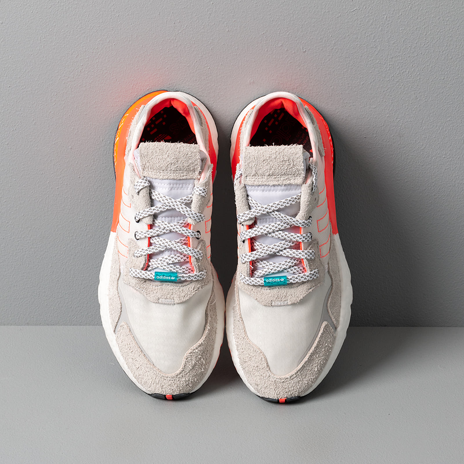 Men s shoes adidas Nite Jogger Ftwr White Solar Red Crystal