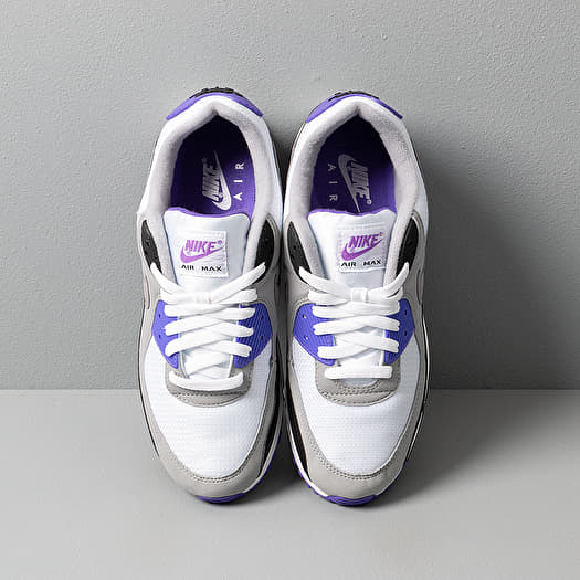 Men s shoes Nike Air Max 90 White Particle Grey Hyper Grape Black Footshop