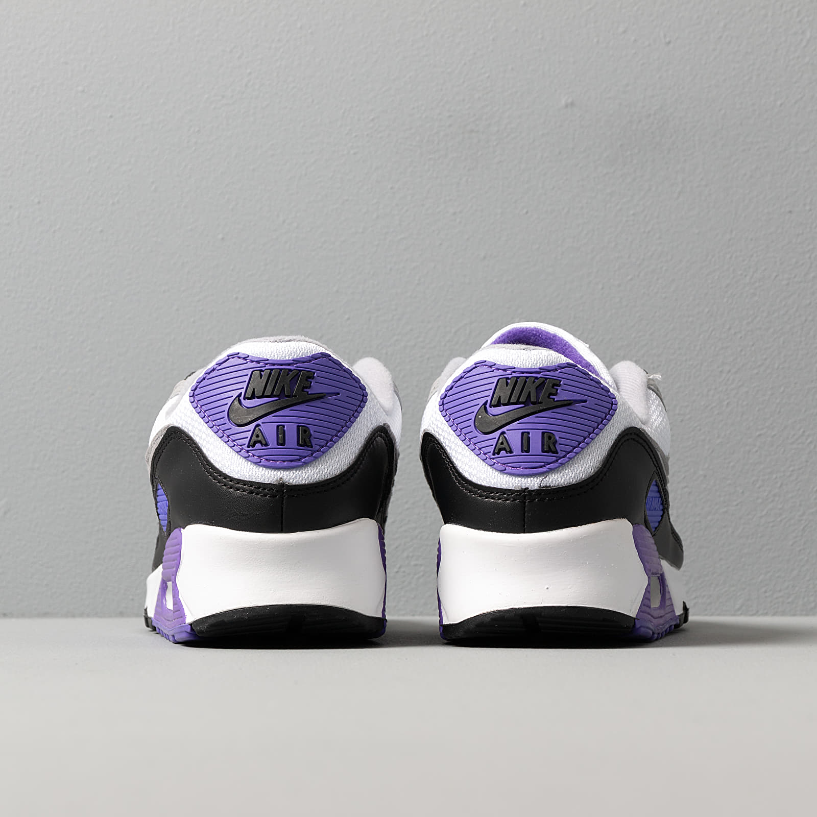 Zapatillas Hombre Nike Air Max 90 White/ Particle Grey-Hyper Grape-Black
