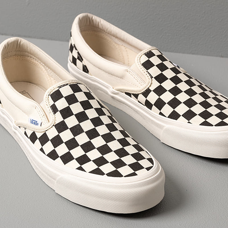 Vans OG Classic Slip-On LX (Canvas) Black/ White Checkerboard