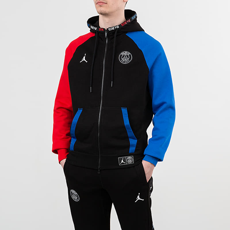 Jordan Paris Saint-Germain BC Fleece Fullzip Hoodie Black/ Hyper