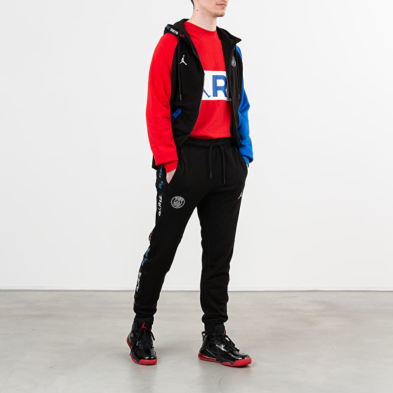 パーカー NIKE JORDAN PSG BC FULL ZIP FLEECE Jordan Paris Saint-Germain BC Fleece Fullzip Hoodie Black/ Hyper