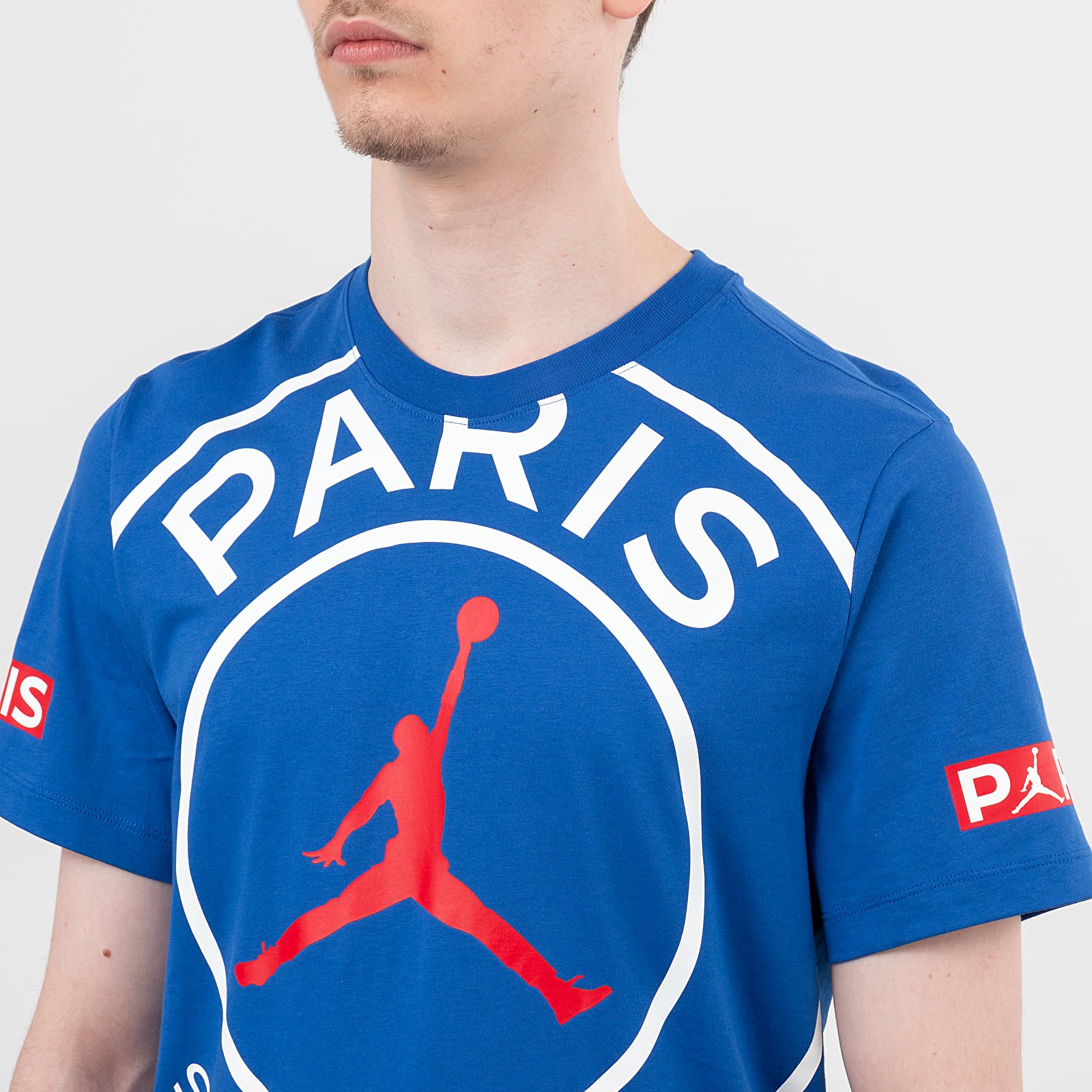 Тениски Jordan Paris Saint-Germain Logo Tee Game Royal/ White/ University Red
