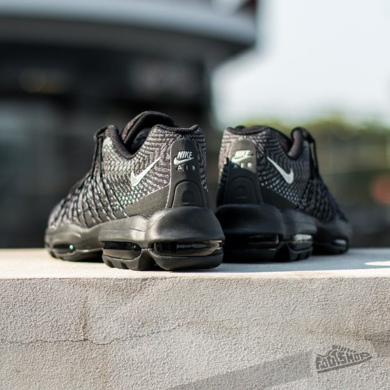 Air max 95 ultra jacquard black white stealth outlet grey