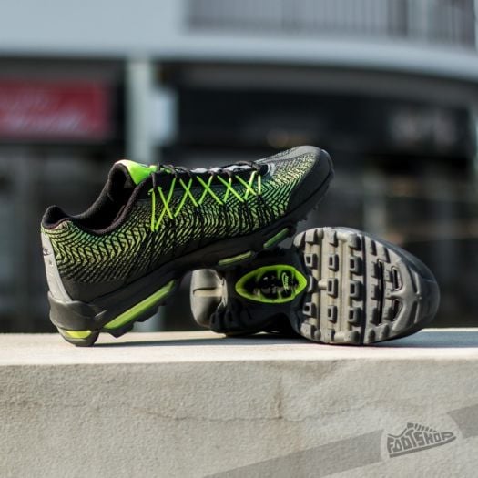Men s shoes Nike Air Max 95 Ultra Jacquard Black Volt Dark Grey Metallic Silver Footshop