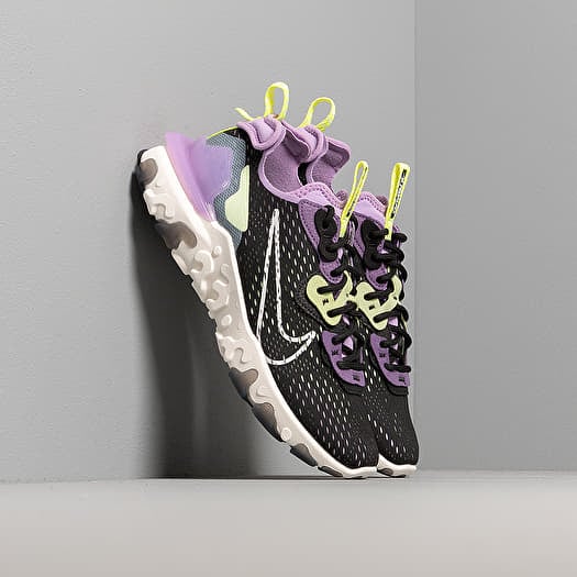 Women s shoes Nike W Nsw React Vision Black Sail Dk Smoke Grey Gravity Purple Footshop