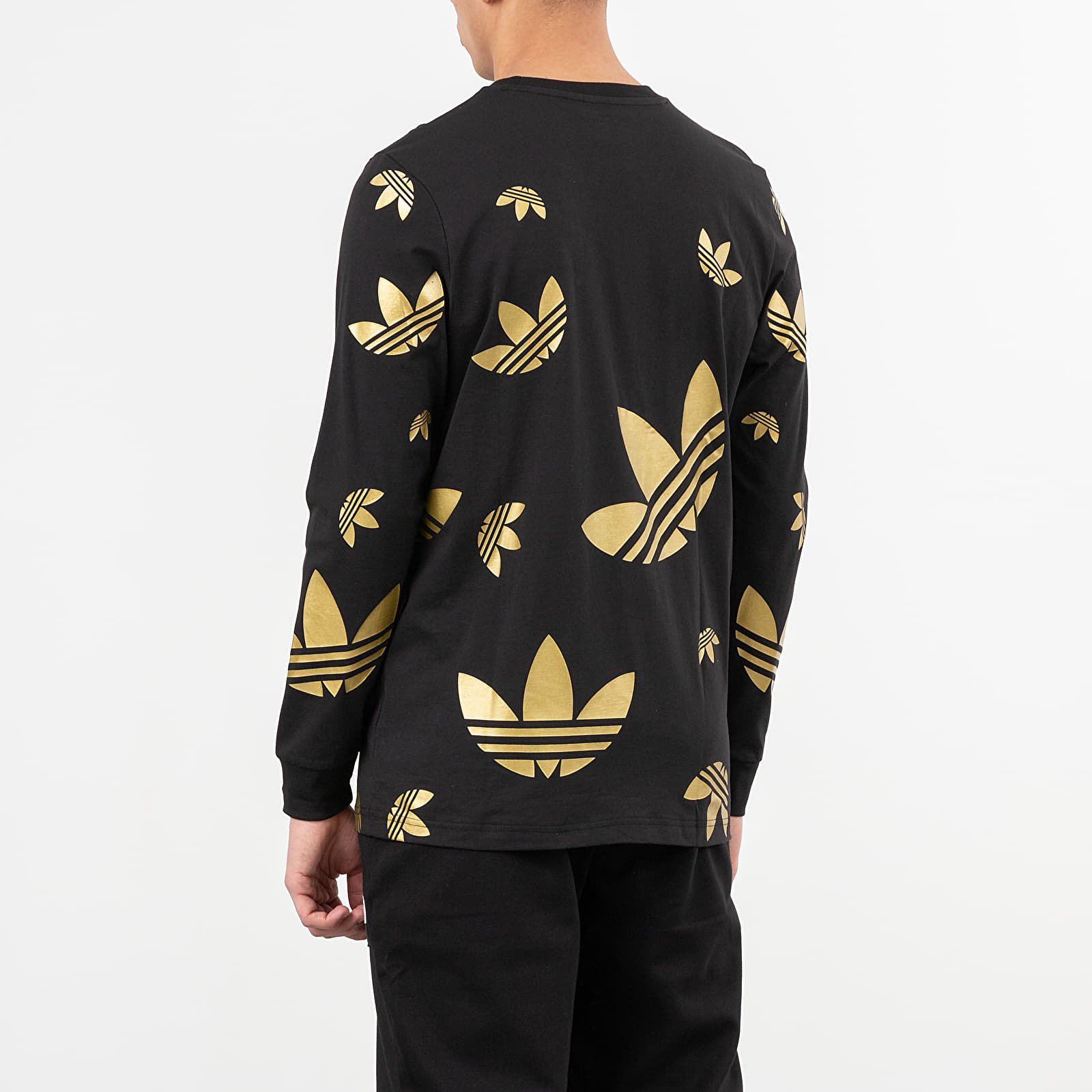 Pólók adidas Reflective/ Metallic Long Sleeve Tee Black/ Platin Metallic