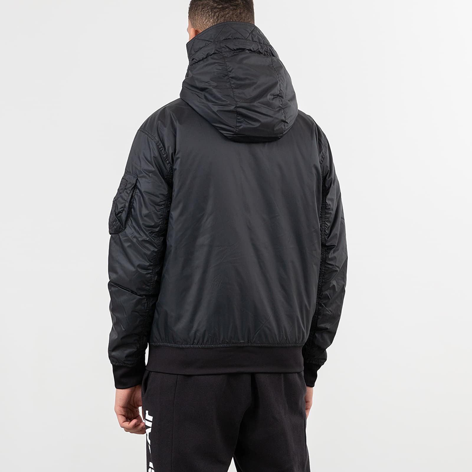 Chaquetas Nike Sportswear Windrunner Hooded Reversible Jacket Black/ Black/ White/ Sail