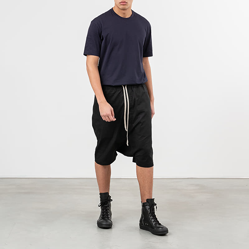 パンツ DRKSHDW RICK OWENS PODS Rick Owens DRKSHDW Drawstring Ripstop Pods Shorts Black | Footshop