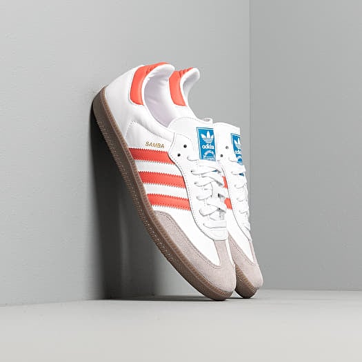 Adidas samba classic og white scarlet granite deals