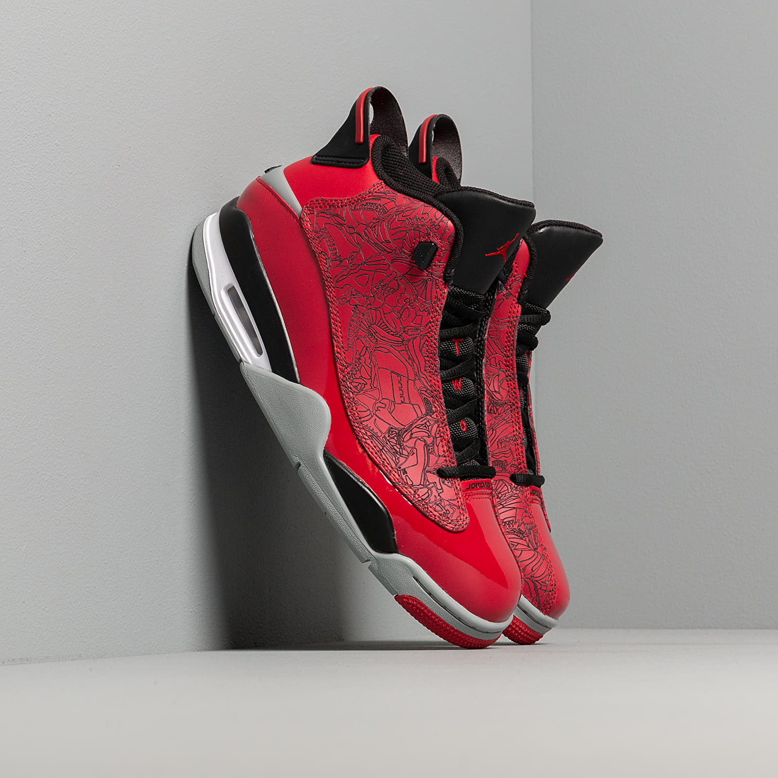 Herren Sneaker und Schuhe Air Jordan Dub Zero Gym Red/ Gym Red-Black-Particle Grey