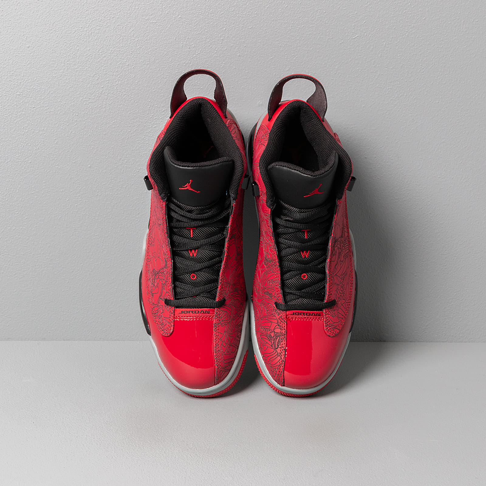 Herren Sneaker und Schuhe Air Jordan Dub Zero Gym Red/ Gym Red-Black-Particle Grey