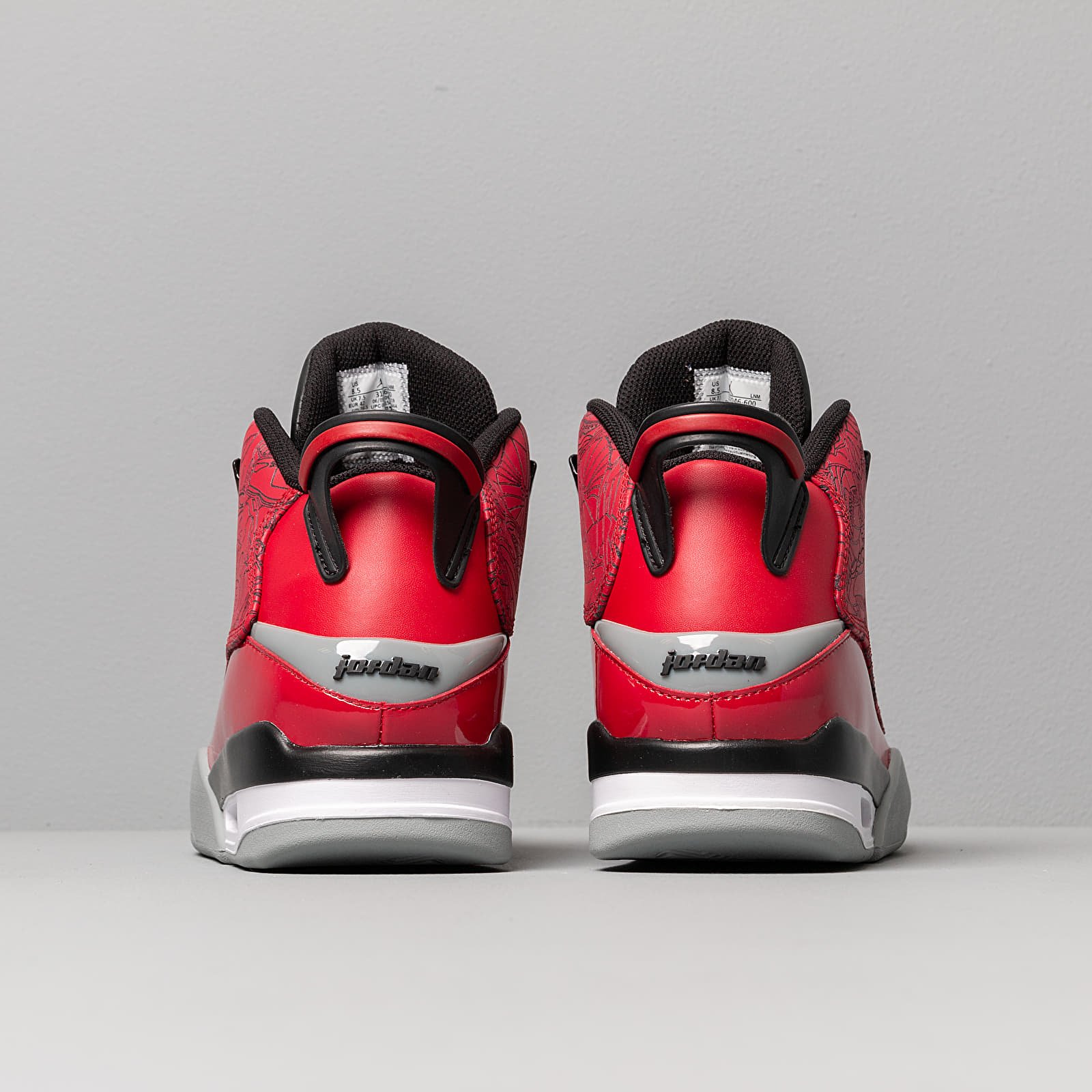 Herren Sneaker und Schuhe Air Jordan Dub Zero Gym Red/ Gym Red-Black-Particle Grey